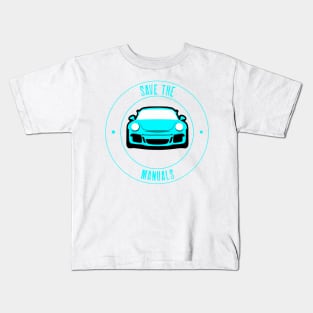 Save the Manuals Porsche 911 GT3 Kids T-Shirt